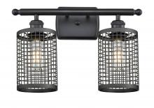  516-2W-BK-M18-BK - Nestbrook - 2 Light - 15 inch - Matte Black - Bath Vanity Light