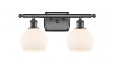  516-2W-OB-G121-6 - Athens - 2 Light - 16 inch - Oil Rubbed Bronze - Bath Vanity Light