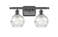  516-2W-OB-G1213-6 - Athens Deco Swirl - 2 Light - 16 inch - Oil Rubbed Bronze - Bath Vanity Light