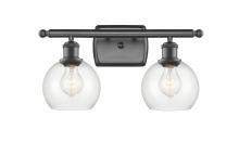  516-2W-OB-G122-6 - Athens - 2 Light - 16 inch - Oil Rubbed Bronze - Bath Vanity Light