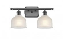  516-2W-OB-G411 - Dayton - 2 Light - 16 inch - Oil Rubbed Bronze - Bath Vanity Light