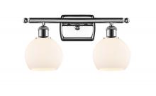  516-2W-PC-G121-6 - Athens - 2 Light - 16 inch - Polished Chrome - Bath Vanity Light