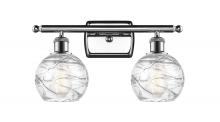  516-2W-PC-G1213-6 - Athens Deco Swirl - 2 Light - 16 inch - Polished Chrome - Bath Vanity Light