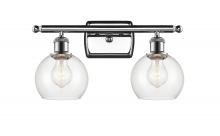  516-2W-PC-G122-6 - Athens - 2 Light - 16 inch - Polished Chrome - Bath Vanity Light