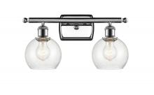  516-2W-PC-G124-6 - Athens - 2 Light - 16 inch - Polished Chrome - Bath Vanity Light