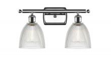  516-2W-PC-G382 - Castile - 2 Light - 16 inch - Polished Chrome - Bath Vanity Light