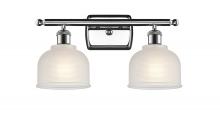  516-2W-PC-G411 - Dayton - 2 Light - 16 inch - Polished Chrome - Bath Vanity Light