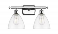  516-2W-PC-GBD-752 - Bristol - 2 Light - 18 inch - Polished Chrome - Bath Vanity Light