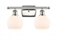  516-2W-PN-G121-6 - Athens - 2 Light - 16 inch - Polished Nickel - Bath Vanity Light