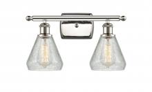  516-2W-PN-G275 - Conesus - 2 Light - 16 inch - Polished Nickel - Bath Vanity Light