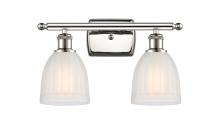  516-2W-PN-G441 - Brookfield - 2 Light - 16 inch - Polished Nickel - Bath Vanity Light