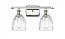  516-2W-PN-G442 - Brookfield - 2 Light - 16 inch - Polished Nickel - Bath Vanity Light