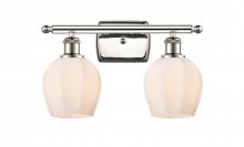  516-2W-PN-G461-6 - Norfolk - 2 Light - 16 inch - Polished Nickel - Bath Vanity Light