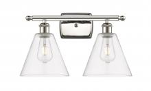  516-2W-PN-GBC-82 - Berkshire - 2 Light - 18 inch - Polished Nickel - Bath Vanity Light