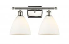  516-2W-PN-GBD-751 - Bristol - 2 Light - 18 inch - Polished Nickel - Bath Vanity Light