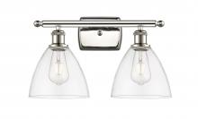  516-2W-PN-GBD-752 - Bristol - 2 Light - 18 inch - Polished Nickel - Bath Vanity Light