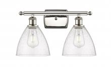  516-2W-PN-GBD-754 - Bristol - 2 Light - 18 inch - Polished Nickel - Bath Vanity Light