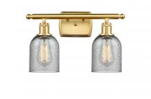  516-2W-SG-G257 - Caledonia - 2 Light - 15 inch - Satin Gold - Bath Vanity Light