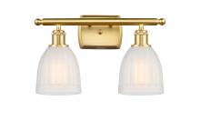  516-2W-SG-G441 - Brookfield - 2 Light - 16 inch - Satin Gold - Bath Vanity Light