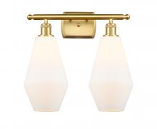  516-2W-SG-G651-7 - Cindyrella - 2 Light - 17 inch - Satin Gold - Bath Vanity Light