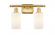  516-2W-SG-G801 - Clymer - 2 Light - 14 inch - Satin Gold - Bath Vanity Light