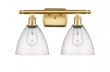  516-2W-SG-GBD-754 - Bristol - 2 Light - 18 inch - Satin Gold - Bath Vanity Light