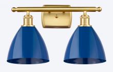  516-2W-SG-MBD-75-BL - Plymouth - 2 Light - 18 inch - Satin Gold - Bath Vanity Light