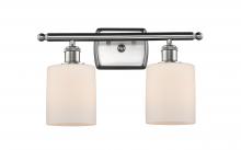  516-2W-SN-G111 - Cobbleskill - 2 Light - 15 inch - Brushed Satin Nickel - Bath Vanity Light