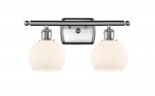  516-2W-SN-G121-6 - Athens - 2 Light - 16 inch - Brushed Satin Nickel - Bath Vanity Light