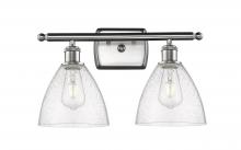  516-2W-SN-GBD-754 - Bristol - 2 Light - 18 inch - Brushed Satin Nickel - Bath Vanity Light