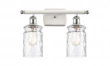  516-2W-WPC-G352 - Candor - 2 Light - 15 inch - White Polished Chrome - Bath Vanity Light