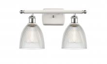  516-2W-WPC-G382 - Castile - 2 Light - 16 inch - White Polished Chrome - Bath Vanity Light