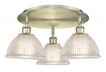  516-3C-AB-G422 - Arietta - 3 Light - 20 inch - Antique Brass - Flush Mount