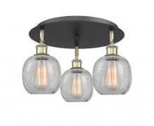  516-3C-BAB-G105 - Belfast - 3 Light - 18 inch - Black Antique Brass - Flush Mount