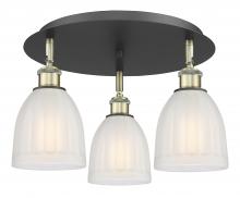  516-3C-BAB-G441 - Brookfield - 3 Light - 18 inch - Black Antique Brass - Flush Mount