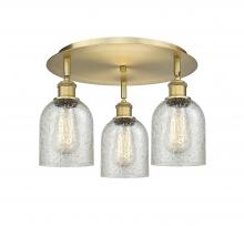  516-3C-BB-G259 - Caledonia - 3 Light - 17 inch - Brushed Brass - Flush Mount