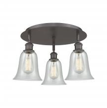  516-3C-OB-G2812 - Hanover - 3 Light - 18 inch - Oil Rubbed Bronze - Flush Mount