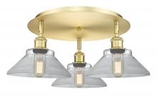  516-3C-SG-G132 - Orwell - 3 Light - 20 inch - Satin Gold - Flush Mount