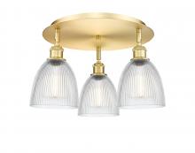  516-3C-SG-G382 - Castile - 3 Light - 18 inch - Satin Gold - Flush Mount