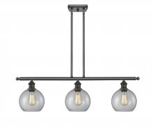  516-3I-OB-G122-LED - Athens - 3 Light - 36 inch - Oil Rubbed Bronze - Cord hung - Island Light