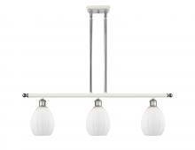  516-3I-WPC-G81-LED - Eaton - 3 Light - 36 inch - White Polished Chrome - Cord hung - Island Light