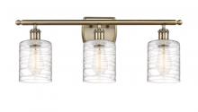  516-3W-AB-G1113 - Cobbleskill - 3 Light - 25 inch - Antique Brass - Bath Vanity Light