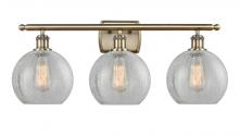 Innovations Lighting 516-3W-AB-G125-8-LED - Athens - 3 Light - 28 inch - Antique Brass - Bath Vanity Light