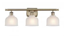  516-3W-AB-G411 - Dayton - 3 Light - 26 inch - Antique Brass - Bath Vanity Light