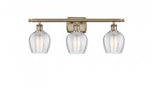  516-3W-AB-G462-6-LED - Norfolk - 3 Light - 26 inch - Antique Brass - Bath Vanity Light