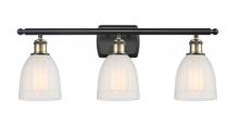  516-3W-BAB-G441 - Brookfield - 3 Light - 26 inch - Black Antique Brass - Bath Vanity Light