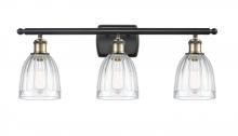  516-3W-BAB-G442 - Brookfield - 3 Light - 26 inch - Black Antique Brass - Bath Vanity Light