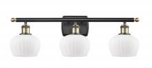  516-3W-BAB-G91 - Fenton - 3 Light - 27 inch - Black Antique Brass - Bath Vanity Light