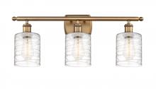  516-3W-BB-G1113 - Cobbleskill - 3 Light - 25 inch - Brushed Brass - Bath Vanity Light