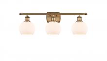  516-3W-BB-G121-6-LED - Athens - 3 Light - 26 inch - Brushed Brass - Bath Vanity Light